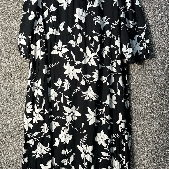 NWT Croft & Barrow women’s plus size ruffle hem maxi dress SZ 1X - Picture 4 of 8